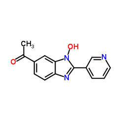 1-[1-Hydroxy-2-(3-pyridinyl)-1H-benzimidazol-6-yl]ethanone Structure