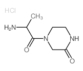 4-(2-Aminopropanoyl)-2-piperazinone hydrochloride结构式