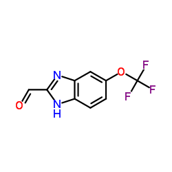 5-(Trifluoromethoxy)-1H-benzimidazole-2-carbaldehyde Structure