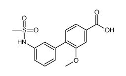 4-[3-(methanesulfonamido)phenyl]-3-methoxybenzoic acid结构式