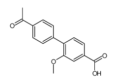 4-(4-acetylphenyl)-3-methoxybenzoic acid结构式