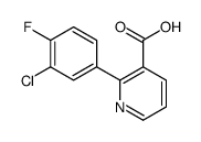 2-(3-chloro-4-fluorophenyl)pyridine-3-carboxylic acid结构式