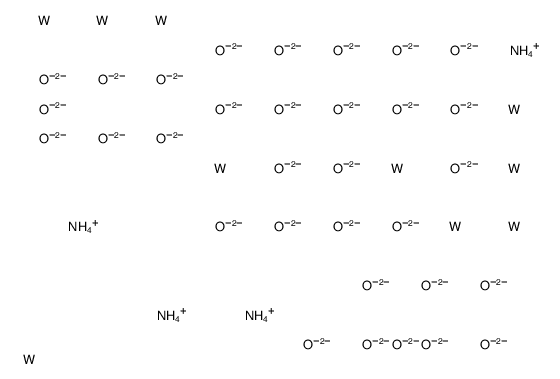 tetraammonium, oxygen(-2) anion, tungste Structure