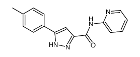 3-(4-methylphenyl)-N-pyridin-2-yl-1H-pyrazole-5-carboxamide Structure