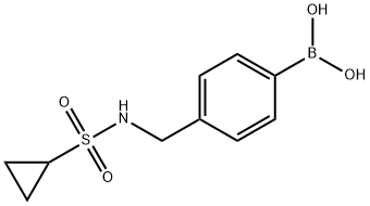 4-环丙基氨基甲基苯硼酸结构式