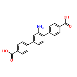 2'-Amino-1,1':4',1''-terphenyl-4,4''-dicarboxylic acid Structure