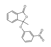 3-methyl-3-(3-nitrophenoxy)isobenzofuran-1(3H)-one Structure