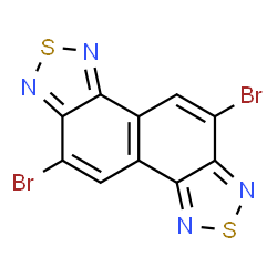 5,10-Dibromonaphtho[1,2-c:5,6-c']bis([1,2,5]thiadiazole) Structure