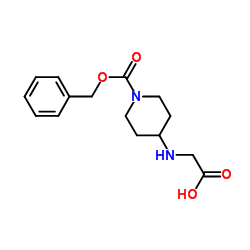 N-{1-[(Benzyloxy)carbonyl]-4-piperidinyl}glycine Structure