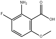 2-amino-3-fluoro-6-methoxybenzoic acid Structure