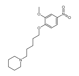 1-(5-(2-methoxy-4-nitrophenoxy)pentyl)piperidine Structure