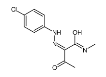 (2E)-2-[(4-chlorophenyl)hydrazinylidene]-N-methyl-3-oxobutanamide结构式