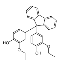 2-ethoxy-4-[9-(3-ethoxy-4-hydroxyphenyl)fluoren-9-yl]phenol Structure