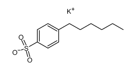 potassium 4-hexylbenzenesulfonate结构式