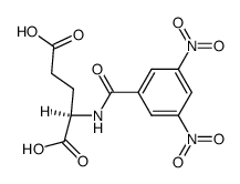 N-(3,5-dinitrobenzoyl)-D-glutamic acid结构式