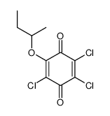 2-butan-2-yloxy-3,5,6-trichlorocyclohexa-2,5-diene-1,4-dione结构式