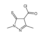 1H-Pyrazole-4-carbonylchloride,4,5-dihydro-1,3-dimethyl-5-thioxo-(9CI) picture