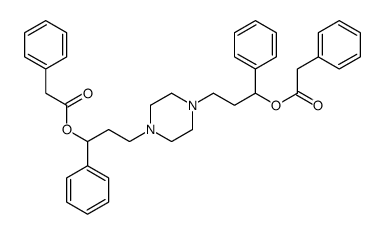 [1-phenyl-3-[4-[3-phenyl-3-(2-phenylacetyl)oxypropyl]piperazin-1-yl]propyl] 2-phenylacetate Structure