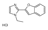 2-(1-benzofuran-2-yl)-1-ethylimidazole,hydrochloride Structure