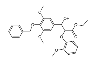3-(4-(苄氧基)-3,5-二甲氧基苯基)-3-羟基-2-(2-甲氧基苯氧基)丙酸乙酯图片