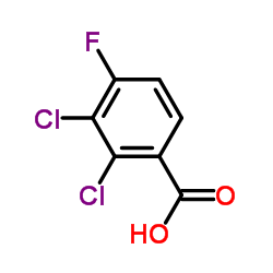 2,3-Dichloro-4-fluorobenzoic acid Structure