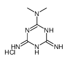 2-N,2-N-dimethyl-1,3,5-triazine-2,4,6-triamine,hydrochloride结构式