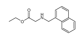 (naphthalen-1-ylmethyl-amino)-acetic acid ethyl ester结构式