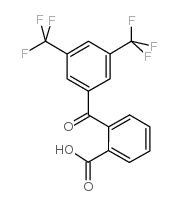 2- [3,5-双(三氟甲基)苯甲酰]苯甲酸结构式