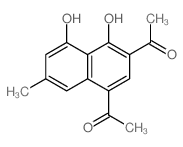 1-(4-acetyl-1,8-dihydroxy-6-methyl-naphthalen-2-yl)ethanone picture