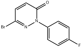 6-Bromo-2-(4-fluorophenyl)pyridazin-3(2H)-one结构式