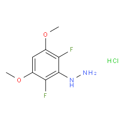 (2,6-Difluoro-3,5-dimethoxyphenyl)hydrazine hydrochloride Structure