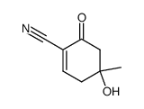 4-hydroxy-4-methyl-2-oxo-6-cyclohexenecarbonitrile Structure