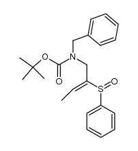 (Z)-tert-butyl benzyl(2-(phenylsulfinyl)but-2-en-1-yl)carbamate Structure