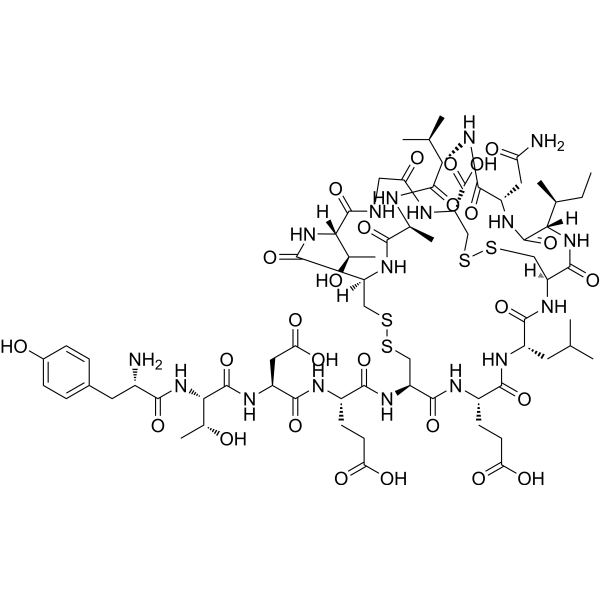 Tyr-Uroguanylin (mouse, rat) Structure