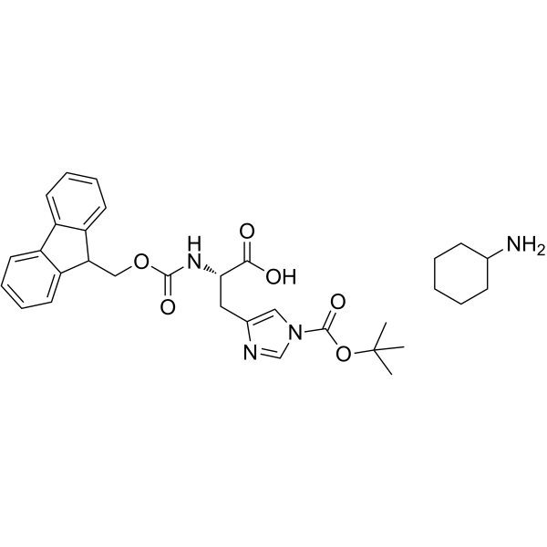 Fmoc-Boc-组氨酸(CHA 盐)图片