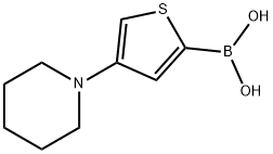 4-(Piperidino)thiophene-2-boronic acid structure