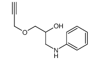 1-anilino-3-prop-2-ynoxypropan-2-ol Structure