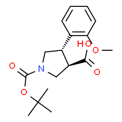 (3R,4S)-1-(叔丁氧基羰基)-4-(2-甲氧基苯基)吡咯烷-3-羧酸图片