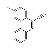 Benzeneacetonitrile,4-fluoro-a-(phenylmethylene)- Structure