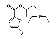 3-(5-bromofuran-2-carbonyl)oxybutyl-diethyl-methylazanium Structure