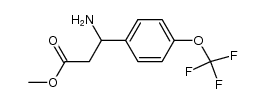 methyl 3-amino-3-[4-(trifluoromethoxy)phenyl]propanoate结构式