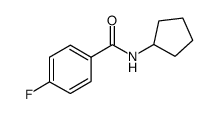 N-Cyclopentyl-4-Fluorobenzamide结构式