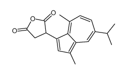 3,4-Dihydro-3-[3,8-dimethyl-5-(1-methylethyl)azulen-1-yl]-2,5-furandione structure