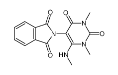 1H-Isoindole-1,3(2H)-dione,2-[1,2,3,4-tetrahydro-1,3-dimethyl-6-(methylamino)-2,4-dioxo-5-pyrimidinyl]-结构式