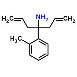 4-(2-Methylphenyl)-1,6-heptadien-4-amine结构式