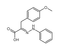 3-(4-methoxy-phenyl)-2-phenylhydrazono-propionic acid结构式