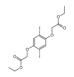 ethyl 2-[4-(2-ethoxy-2-oxoethoxy)-2,5-diiodophenoxy]acetate Structure