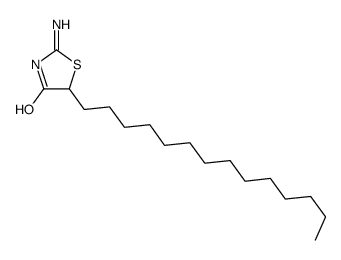 2-amino-5-tetradecyl-1,3-thiazol-4-one结构式