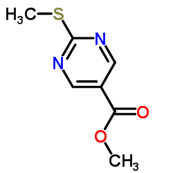 Methyl 2-(methylthio)pyrimidine-5-carboxylate Structure