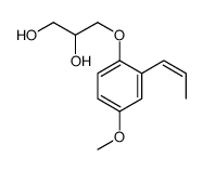 3-[4-methoxy-2-[(E)-prop-1-enyl]phenoxy]propane-1,2-diol Structure